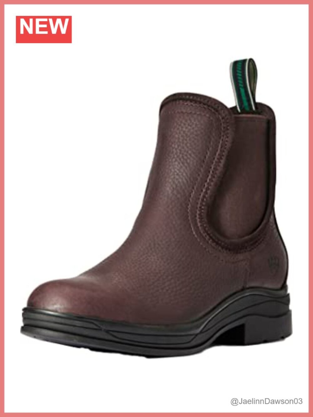 Waterproof Leather Chelsea Ankle Boots Pull-On DURATREAD Sole